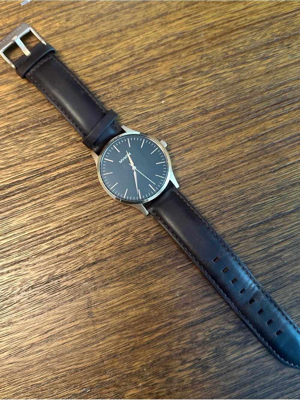MVMT Black Dial Brown Leather Strap 40mm Watch